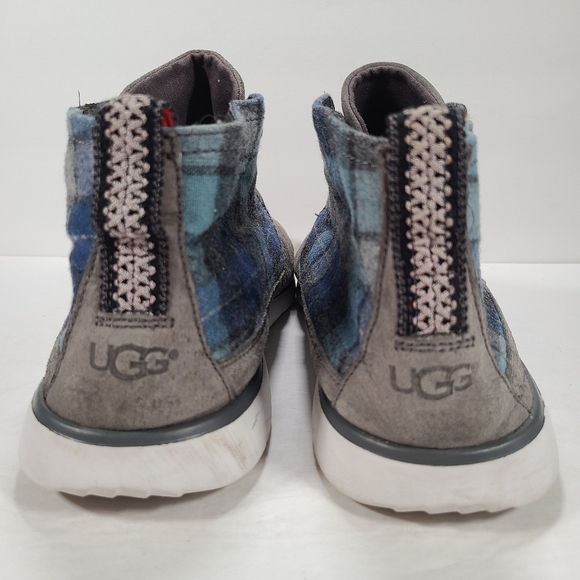 UGG Freamon Surf Plaid Chukka Ankle Boots Gray Blue Men Size 13